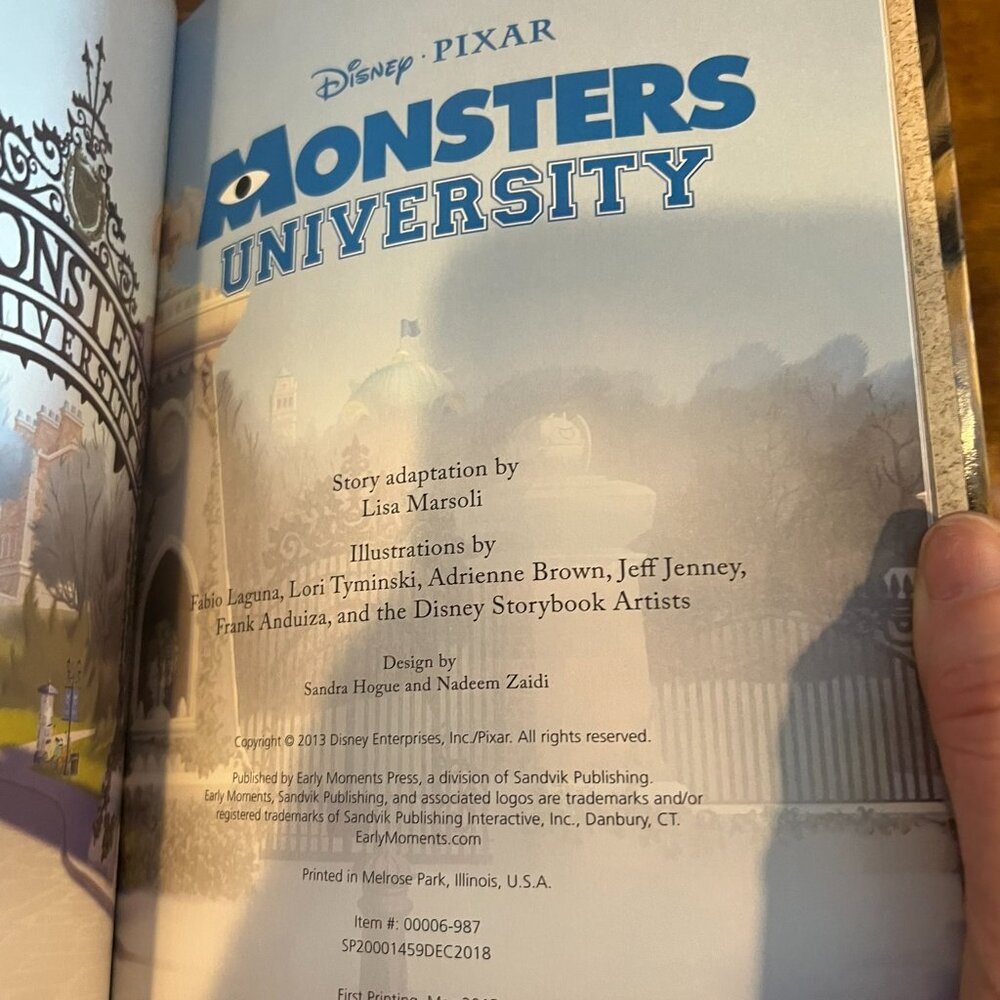 5/$20 Disney Wonderful World Of Reading Pixar Monsters University Book - Picture 3 of 4